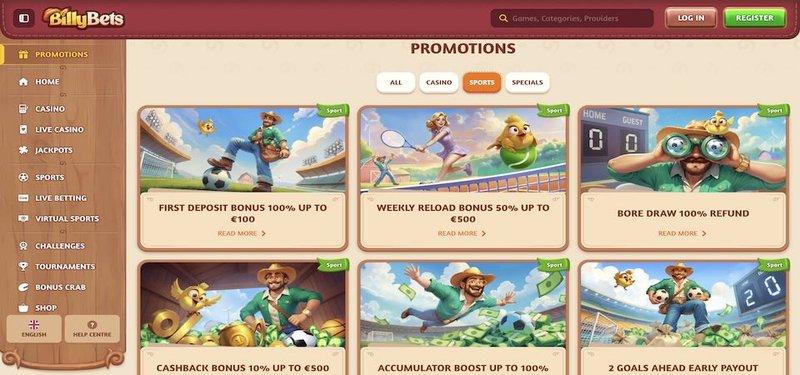 Guide to billybets online casino